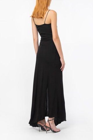 Abito lungo senza maniche - Nero