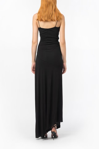 Abito lungo senza maniche - Nero