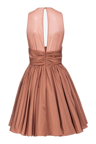 Vestido estilo patinadora - Castanho