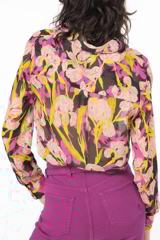 Camicia - Nero e rosa chiaro