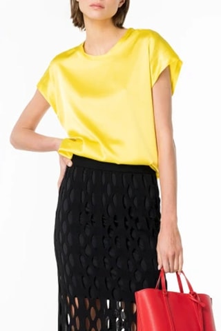 Blusa in seta - Giallo