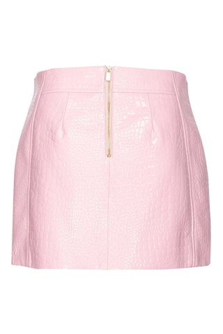 Minigonna taglio dritto - Rosa