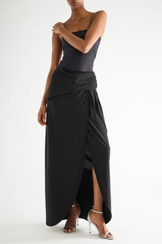 Gonna a portafoglio lunga - Nero