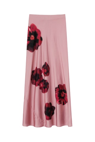 Saia comprida - Rosa