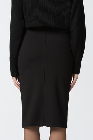 Gonna a tubino midi  - Nero
