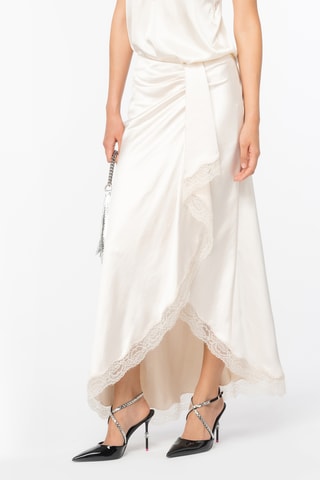 Saia traçada comprida - Cru