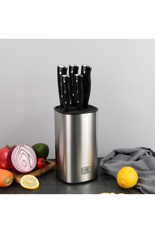 Blocco 5 coltelli in acciaio inossidabile Gleam