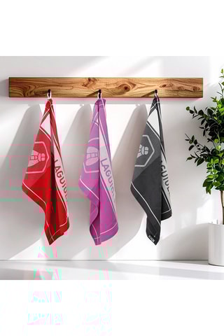 3 strofinacci in cotone Egiziano Collezione Miele - Malva 