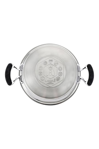 18/8 Roestvrijstalen en Siliconen Pastakoker  24 cm - 8,37 l - 4-Delig