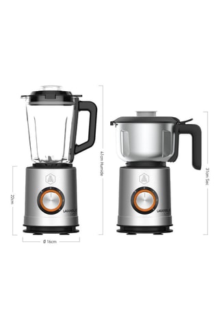 2-in-1 Roestvrijstalen Blender - 2,5 l