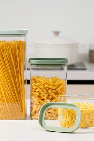 3 barattoli salvafreschezza in vetro borosilicato - 600/1300/2000 ml