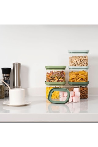 6 barattoli salvafreschezza in vetro borosilicato - 6 x 600 ml