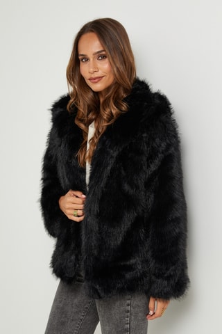 Chaqueta con capucha - Negro