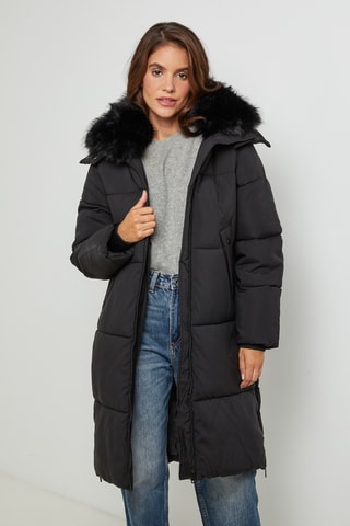 Anorak con capucha - Negro