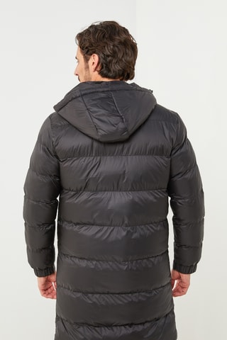 Anorak con capucha - Negro