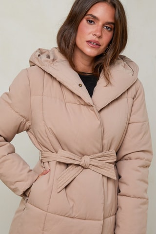 Anorak con capucha - Camel