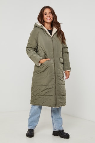 Anorak reversible con capucha - Caqui