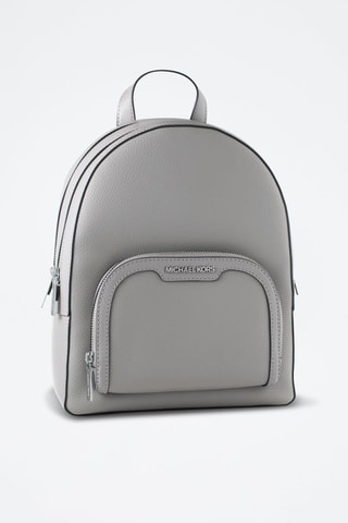 Sac à dos en cuir - Gris clair