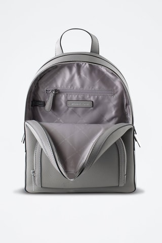 Sac à dos en cuir - Gris clair