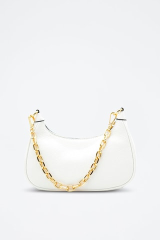 Sac porté épaule en cuir - Blanc