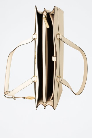 Sac porté épaule en cuir - Beige