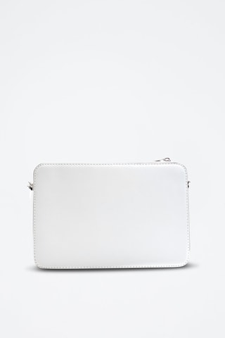 Sac bandoulière en cuir - Blanc