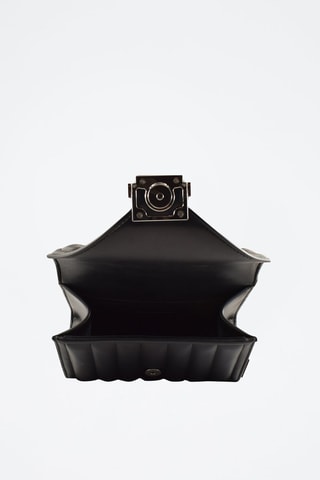 Sac bandoulière en cuir - Noir