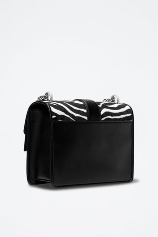 Sac bandoulière en cuir - Noir