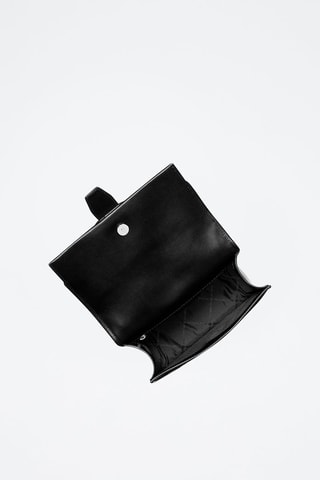 Sac bandoulière en cuir - Noir