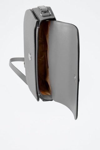 Sac bandoulière en cuir - Gris