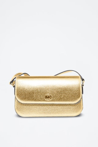 Sac bandoulière en cuir - Doré