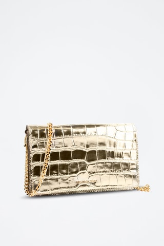 Sac bandoulière en cuir - Doré