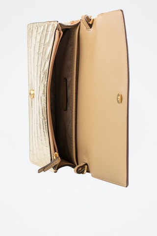 Sac bandoulière en cuir - Doré