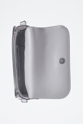 Sac bandoulière en cuir - Gris