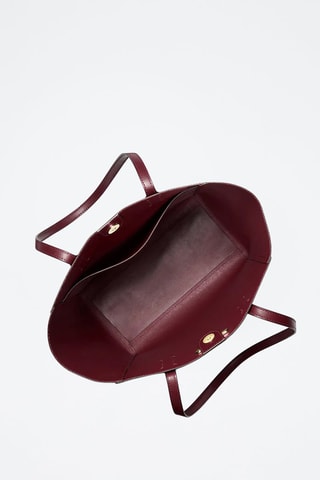 Cabas en cuir - Bordeaux