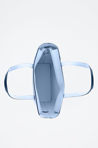 Cabas en cuir - Bleu