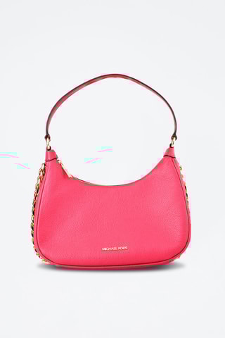 Sac porté épaule en cuir Rose