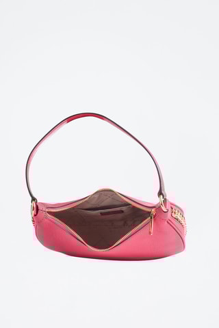 Sac porté épaule en cuir Rose