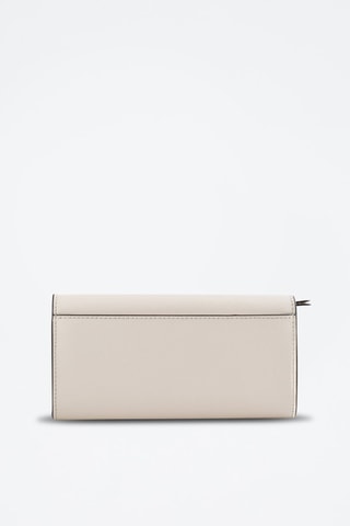 Portefeuille en cuir Crème