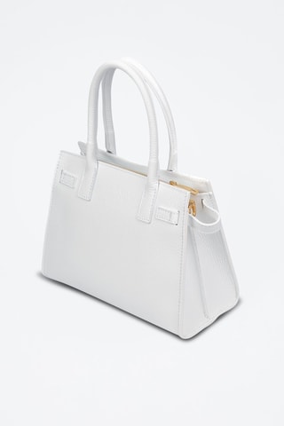 Borsa a mano in pelle Banari - Bianco