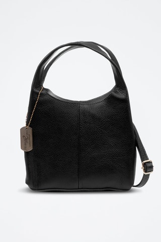 Borsa a mano e pochette in pelle Barasso - Nero