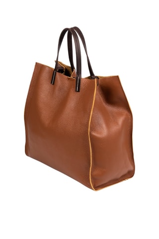 Borsa a mano in pelle - Marrone