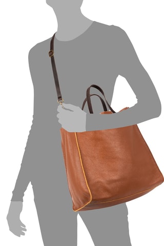 Borsa a mano in pelle - Marrone