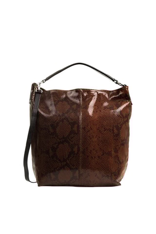 Borsa a mano in pelle - Marrone - Firenze Artegiani