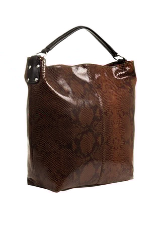 Borsa a mano in pelle - Marrone - Firenze Artegiani