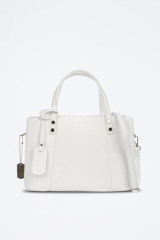 Borsa a mano in pelle - 
Bianco
