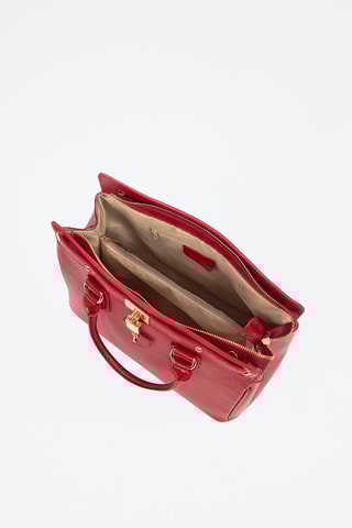 Borsa a mano in pelle Arpaise - Rosso