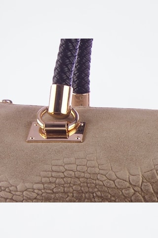 Borsa a mano in pelle Firenze Anacapri - Taupe