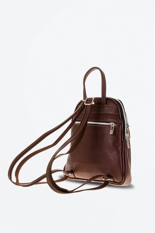 Zaino in pelle - Cioccolato