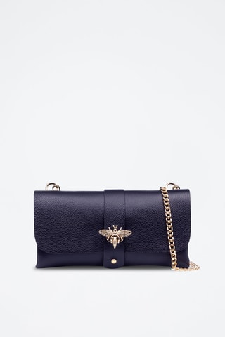 Pochette in pelle Amaseno - Navy